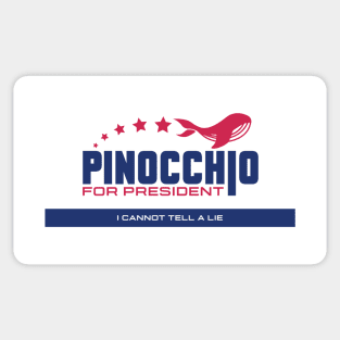 Pinocchio For President Sticker